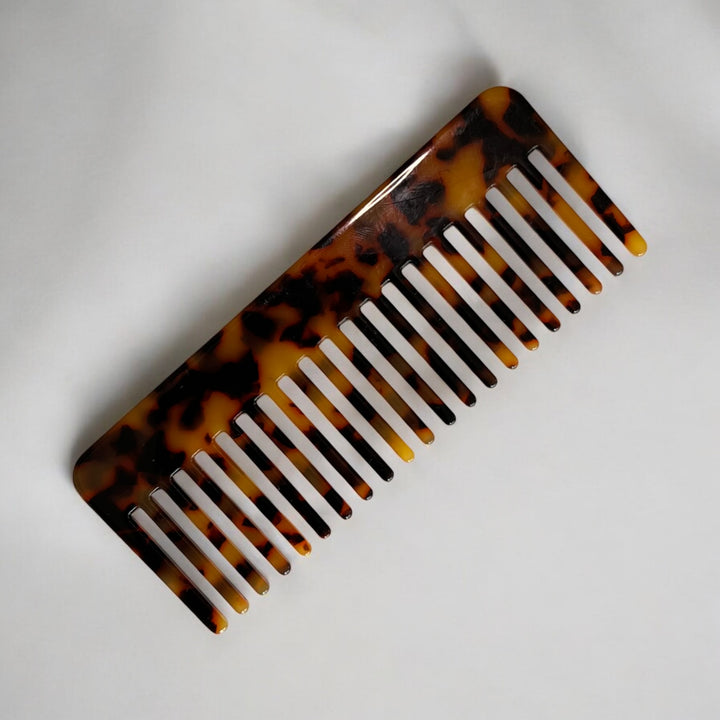 Decorative Acetate Seamless Comb - Light Tortoiseshell