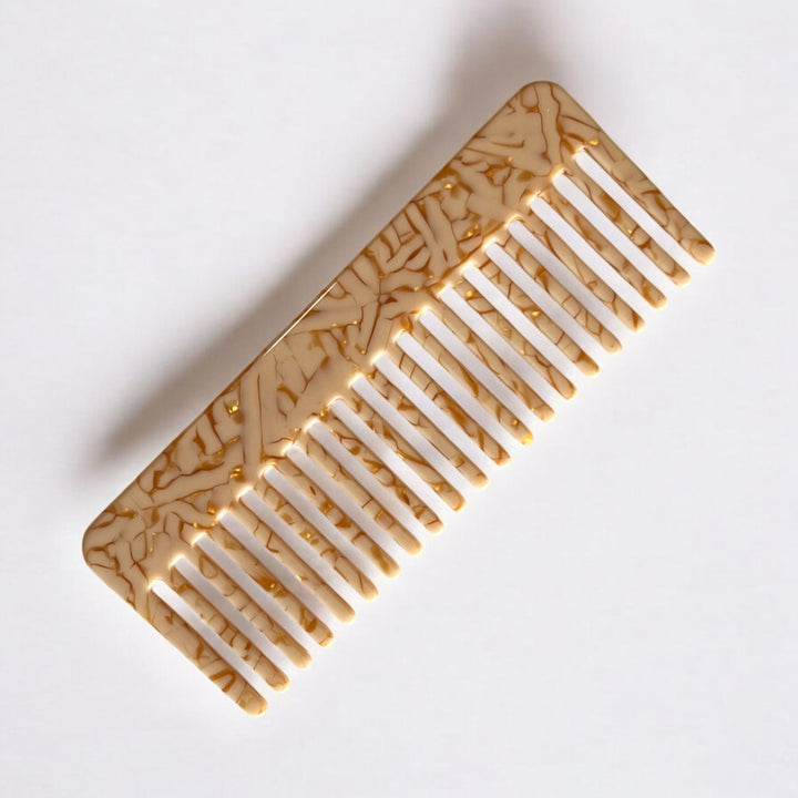 Decorative Acetate Seamless Comb - Green