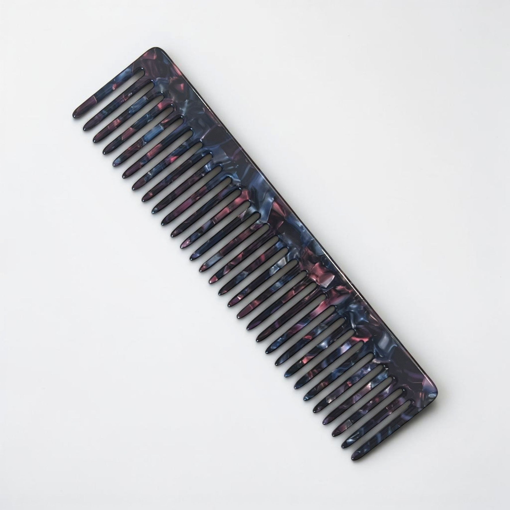 Decorative signature acetate vanity comb for everyday styling